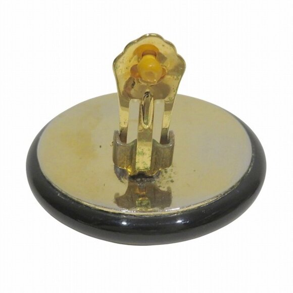 CHANEL Black Logo Earrings - Picture 5 of 9